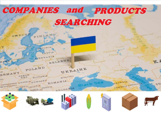 Gig Preview - Search for ukrainian companies and suppliers