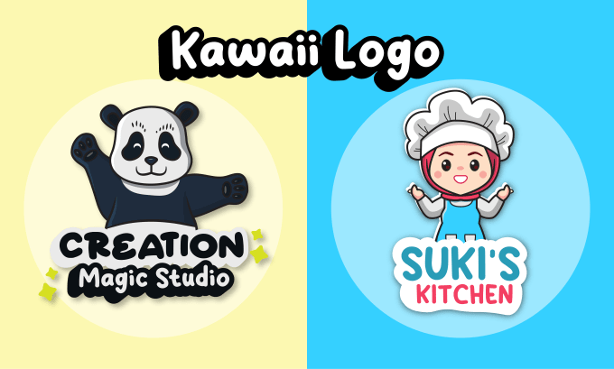 Gig Preview - Design cute kawaii chibi mascot cartoon logo illustration