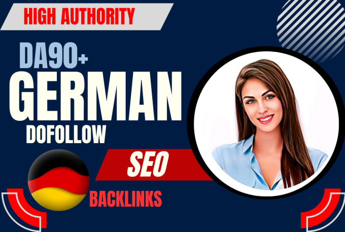 Gig Preview - Do german high authority dofollow SEO backlinks for google ranking