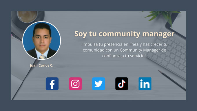 Gig Preview - Be your community manager in spanish