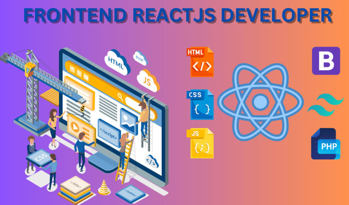 Gig Preview - Be front end web developer react developer php laravel developer