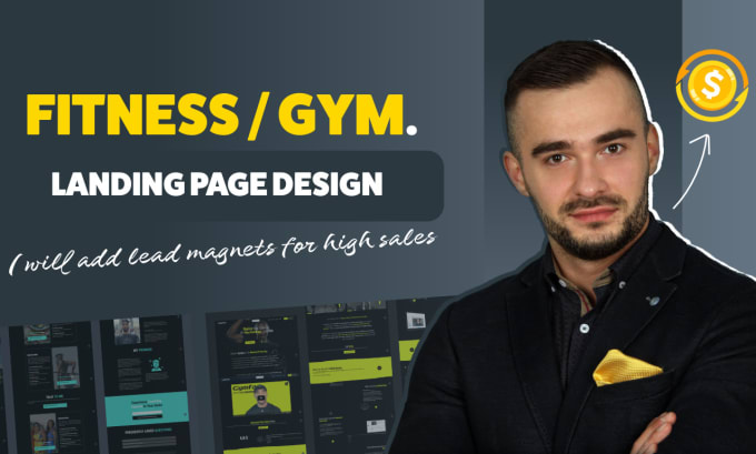 Gig Preview - Create fitness landing page for personal trainer gym coach