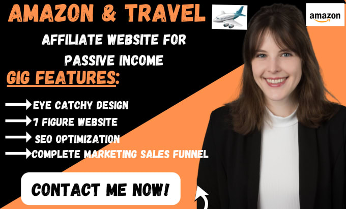 Gig Preview - Design 7 figure amazon and travel affiliate website for passive income