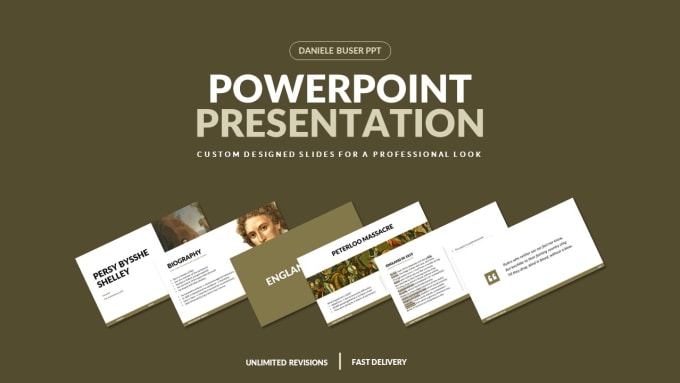 Gig Preview - Design a modern powerpoint presentation for your needs