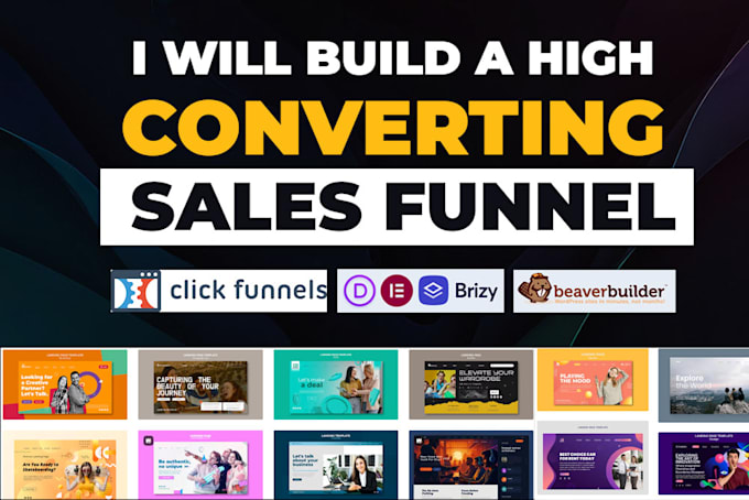 Gig Preview - Build you a high converting sales funnel in clickfunnel