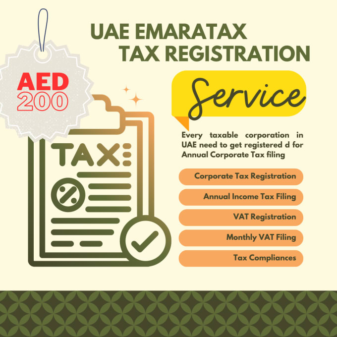 Gig Preview - Do corporate tax registration with uae tax authorities