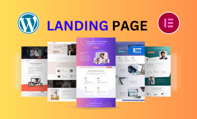 Gig Preview - Build professional wordpress landing pages using elementor