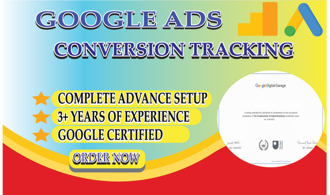 Gig Preview - Maximize ROI with pro google ads conversion tracking or setup gads via gtm