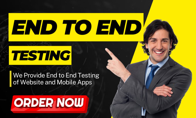 Gig Preview - Do end to end testing of your website and mobile apps