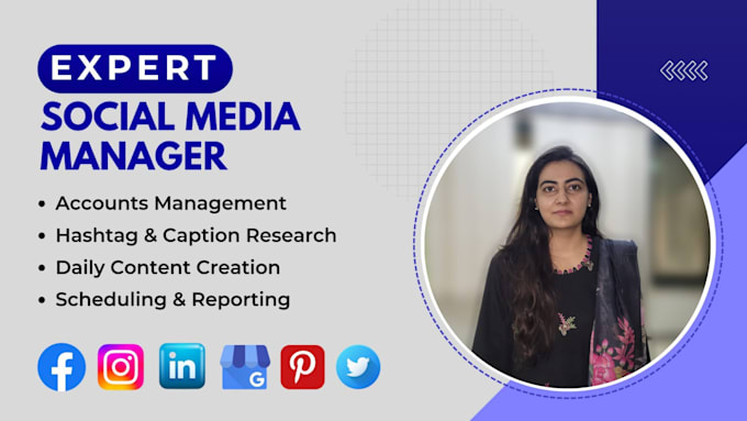 Gig Preview - Be your social media manager and content creator