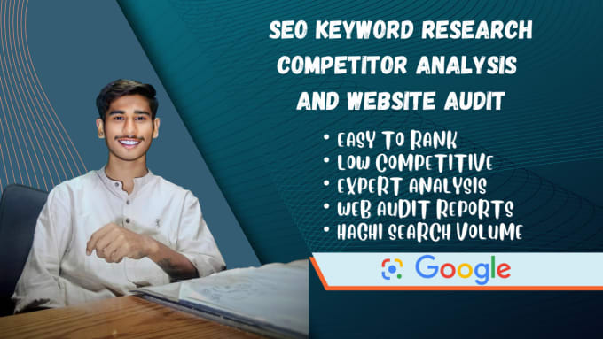 Gig Preview - Expertise the best keyword research for competitor analysis, website audit