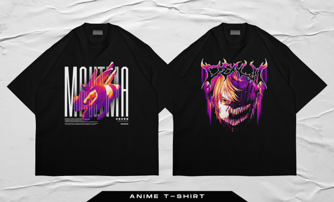 Gig Preview - Do custom streetwear and anime design t shirt