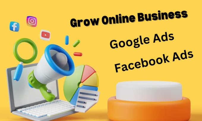 Gig Preview - Grow your new online business with digital marketing and social media marketing