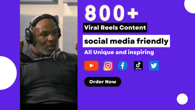 Gig Preview - Create 800 plus motivational short videos for social media with subtitles