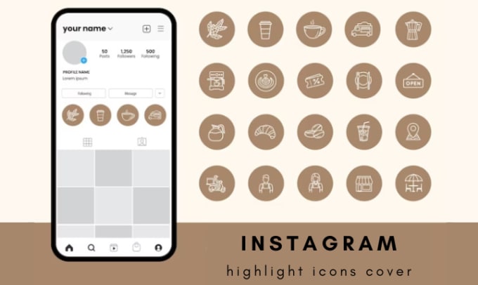 Gig Preview - Design custom vector icon for your instagram highlights