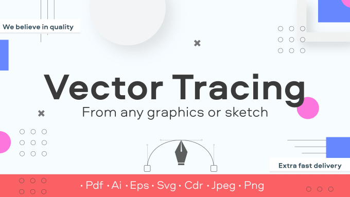 Gig Preview - Trace anything to vector in high quality