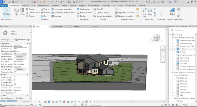 Gig Preview - Perform the 3d modeling using revit