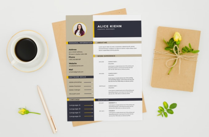 Gig Preview - Create resume or CV design