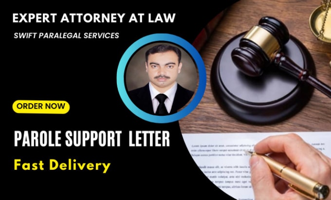 Gig Preview - Give legal services for writing parole support letters