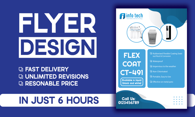 Gig Preview - Design professional flyer design for your business in just 6 hours