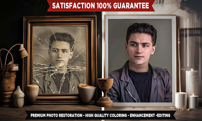 Bestseller - restore photo professionally in 1 hr photo restoration