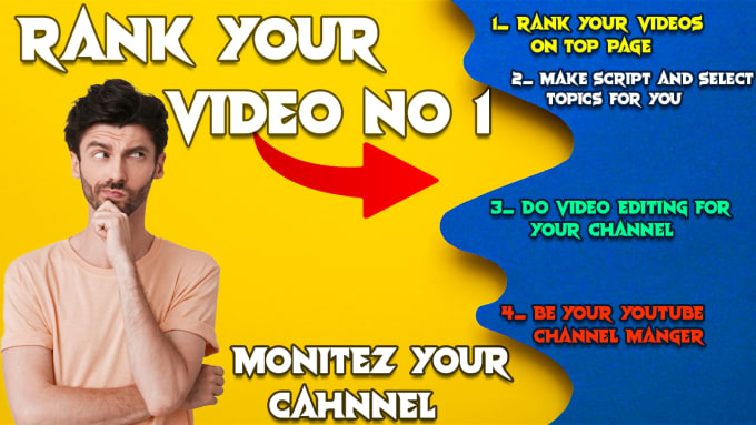 Gig Preview - Rank and do seo for youtube videos