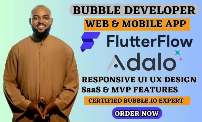 Gig Preview - Be your bubble app developer bubble app bubble io adalo app developer bubble io