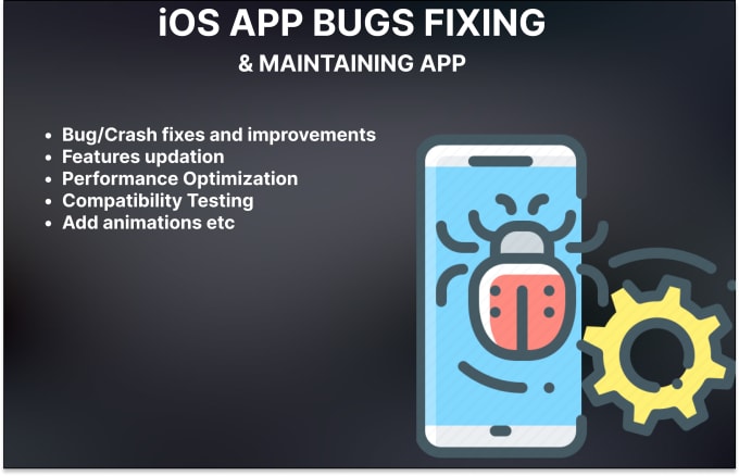 Gig Preview - Fix bugs and errors in your IOS application