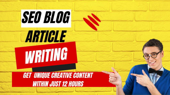 Gig Preview - Provide SEO optimized blog article writing