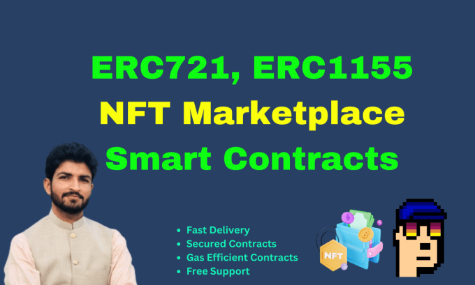 Gig Preview - Develop secure erc721, nft marketplace smart contracts