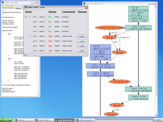 Gig Preview - Simulate information security protocol in scyther