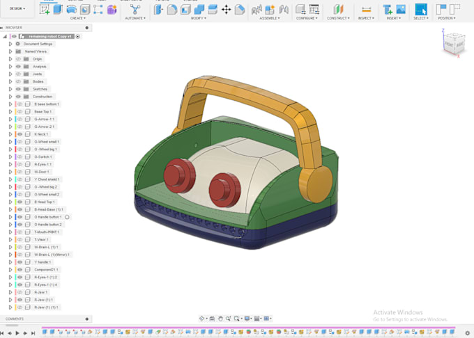 Gig Preview - Professional 3d 2d model design for 3d printing  fusion 360