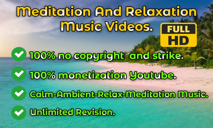 Gig Preview - Create HD meditation music video for your youtube