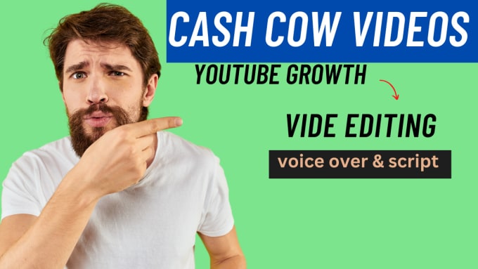 Gig Preview - Create amazing cash cow youtube, cash cow videos, cash cow faceless for y