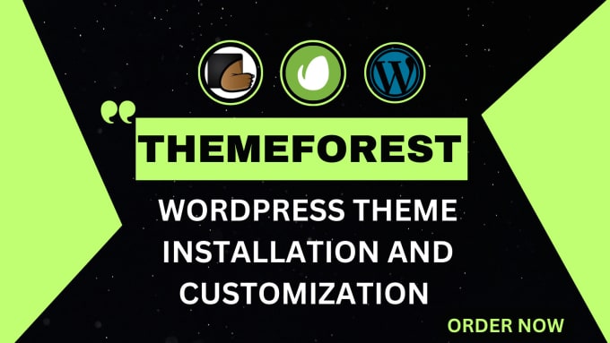 Gig Preview - Install and customise wordpress themes from themeforest