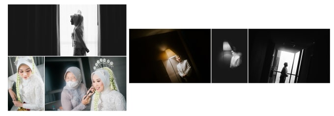 Gig Preview - Professionally design wedding photos album, fast, clean look