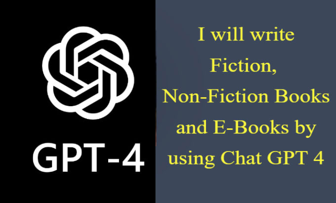 Gig Preview - Write fiction and non fiction books and ebooks by using chat gpt 4