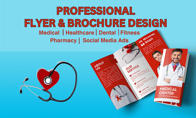 Gig Preview - Design medical, healthcare, dental, pharmacy business flyer and brochure