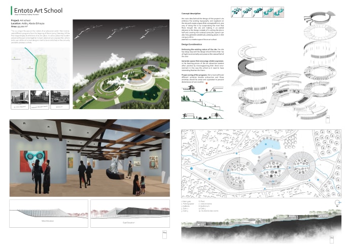 Gig Preview - Create architectural presentation board and portfolio