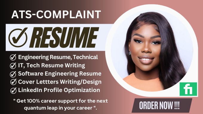 Gig Preview - Write engineering resume, it tech resume, software engineer, resume writing