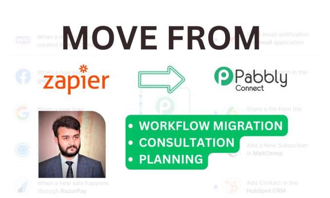 Gig Preview - Move your zaps from zapier to pabbly connect