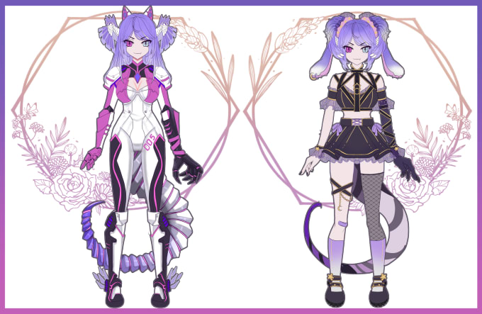 Gig Preview - Design outfit or costume for your character,oc,pngtuber, vtuber model