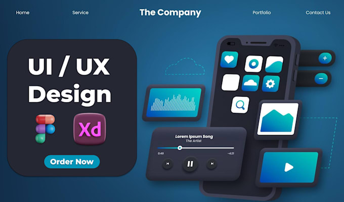 Gig Preview - Do UI UX design for web, dashboard, mobile app or prototype wireframes