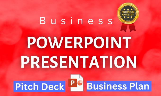 Gig Preview - Create professional business powerpoint presentation and pitch deck