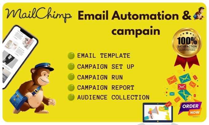 Gig Preview - Be your mailchimp expert for campaigns