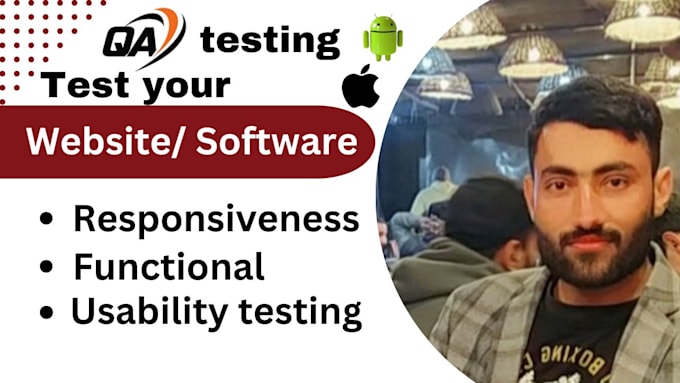 Gig Preview - Do QA manual testing of web, mobile apps, and software