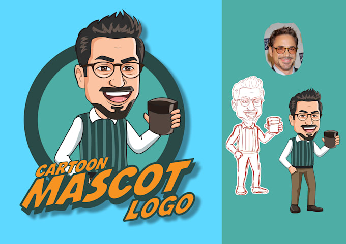 Gig Preview - Make a cartoon mascot logo for your youtube thumbnail