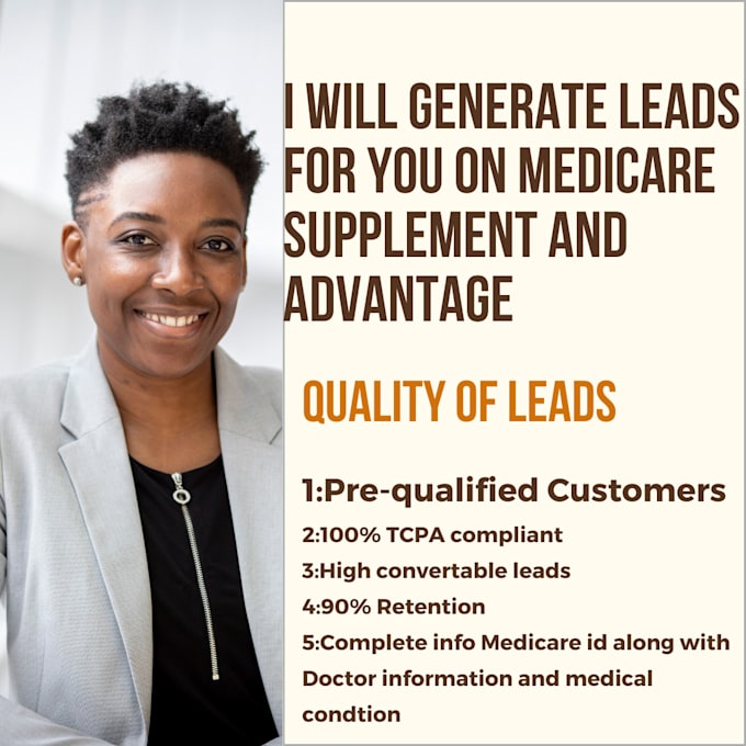 Gig Preview - Do lead generation for medicare supplement and advantage