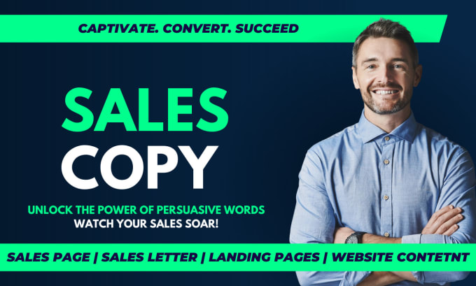 Gig Preview - Write high converting sales copy, sales letter, and sales page