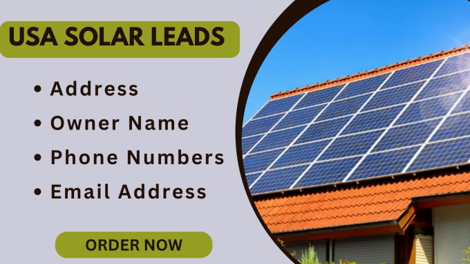 Gig Preview - Provide solar leads for your business